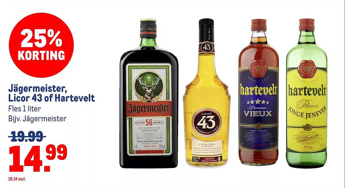 Jägermeister, Licor 43 of Hartevelt