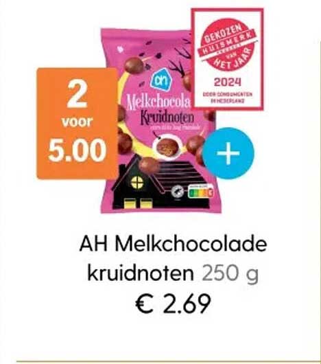 AH Melkchocolade kruidnoten