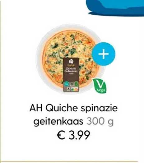 AH Quiche spinazie geitenkaas