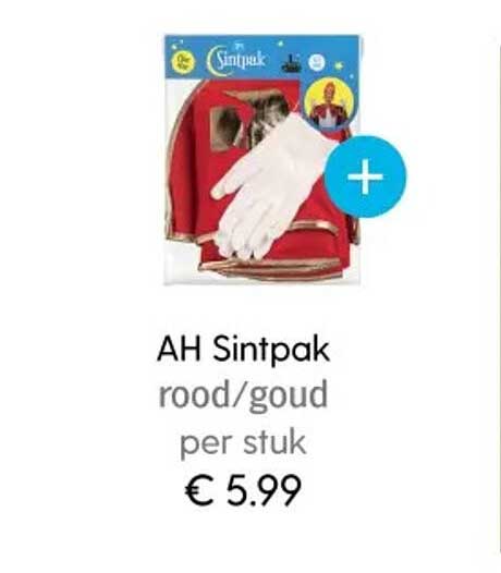 AH Sintpak rood/goud