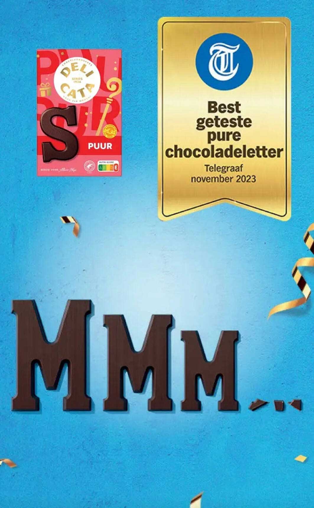 Deli Cata Puur Chocoladeletter S