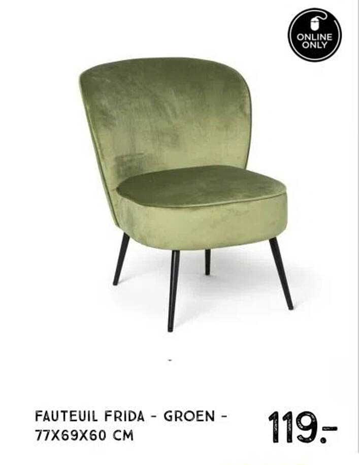 FAUTEUIL FRIDA - GROEN