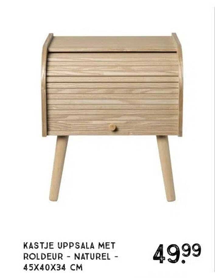 Kastje Uppsala met roldeur - Naturel