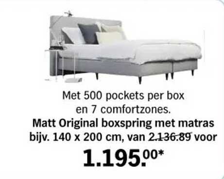 Matt Original boxspring met matras