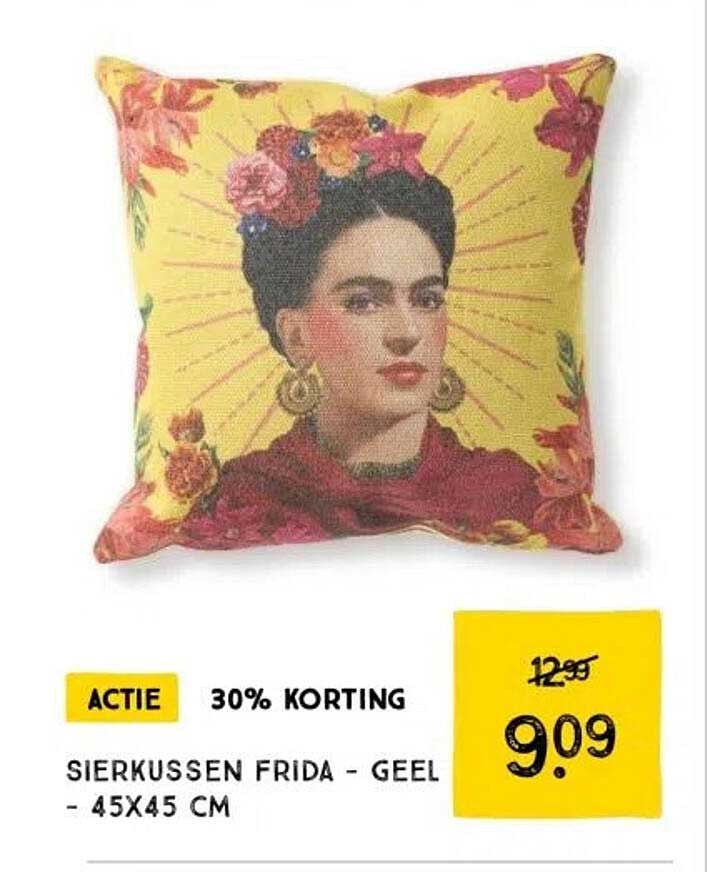 Sierkussen Frida - Geel