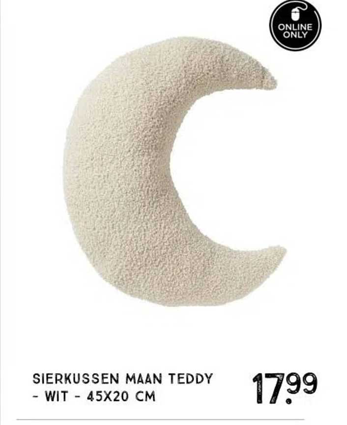 SIERKUSSEN MAAN TEDDY - WIT