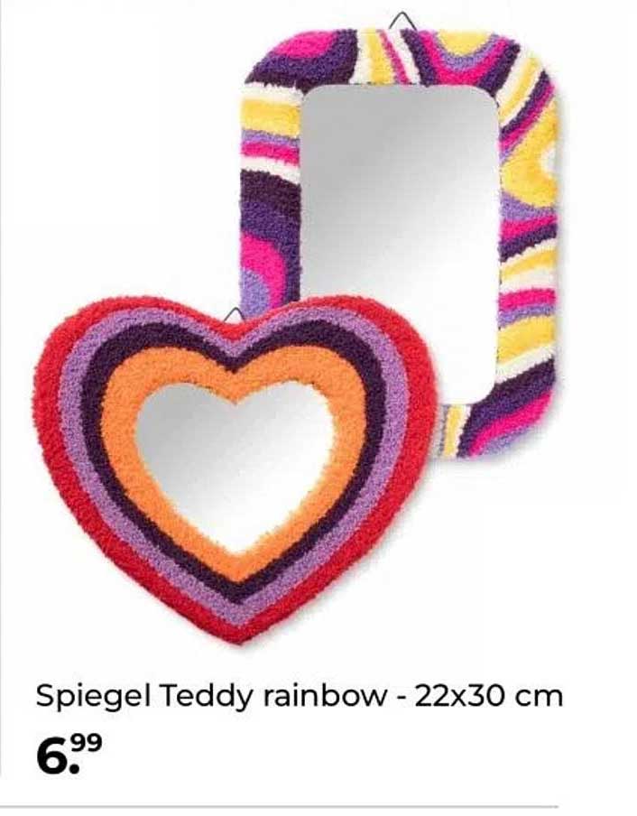 Spiegel Teddy rainbow