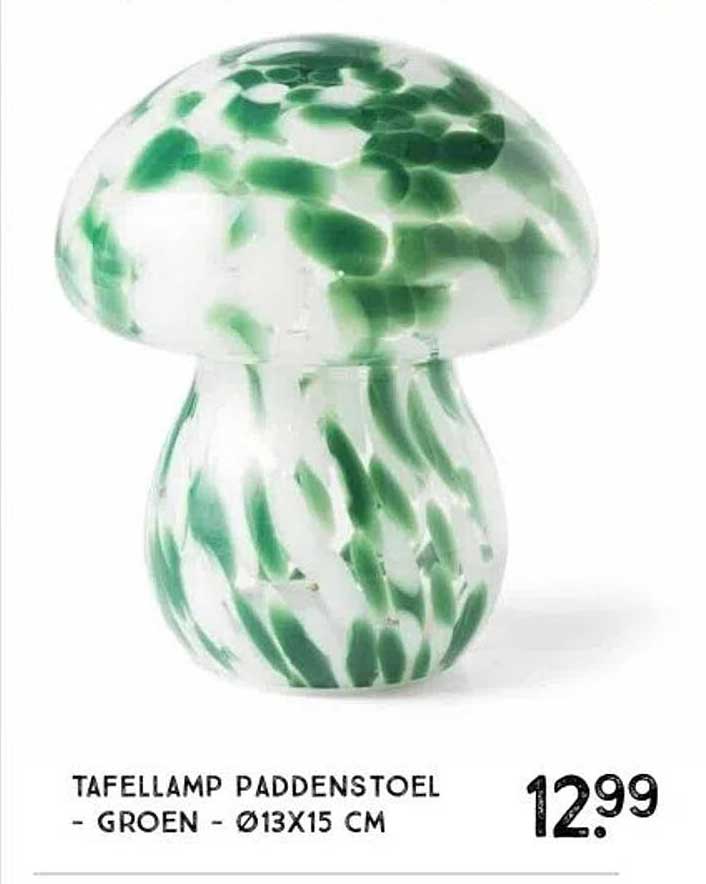 TAFELLAMP PADDENSTOEL - GROEN