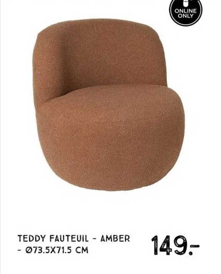 TEDDY FAUTEUIL - AMBER