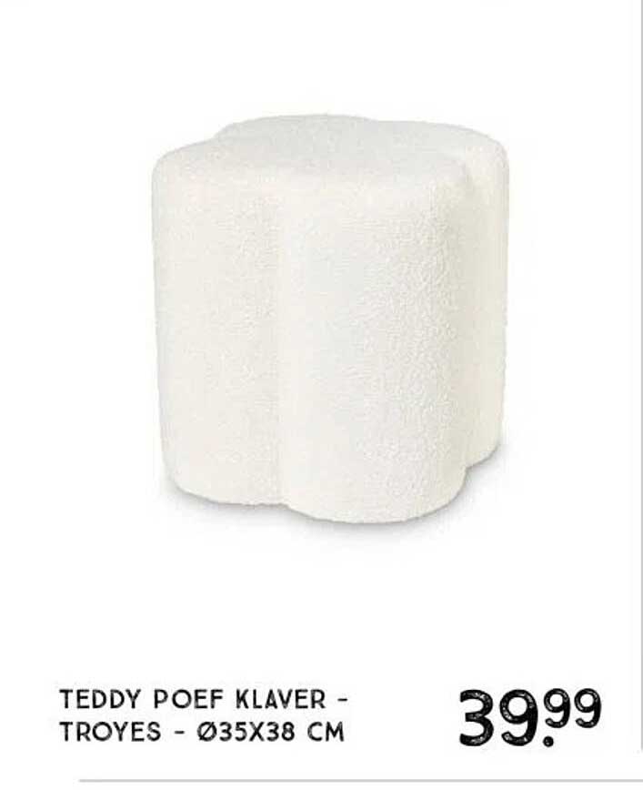 TEDDY POEF KLAVER - TROYES