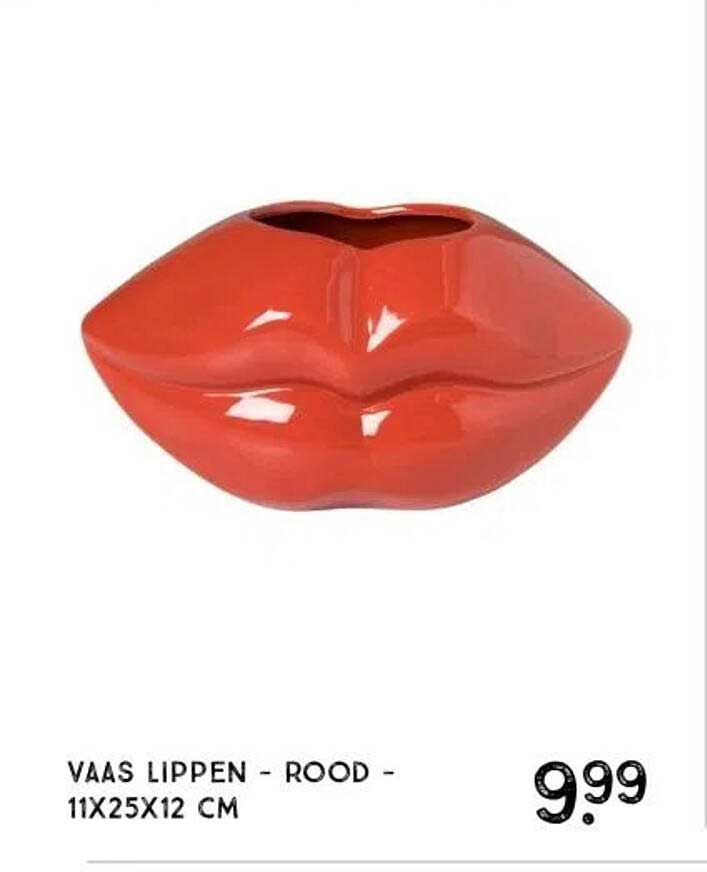 VAAS LIPPEN - ROOD -