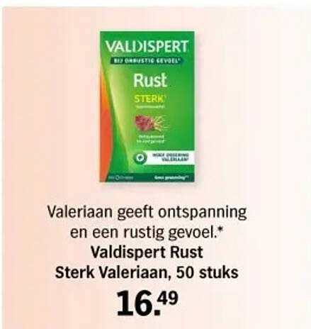 Valdispert Rust Sterk Valeriaan, 50 stuks