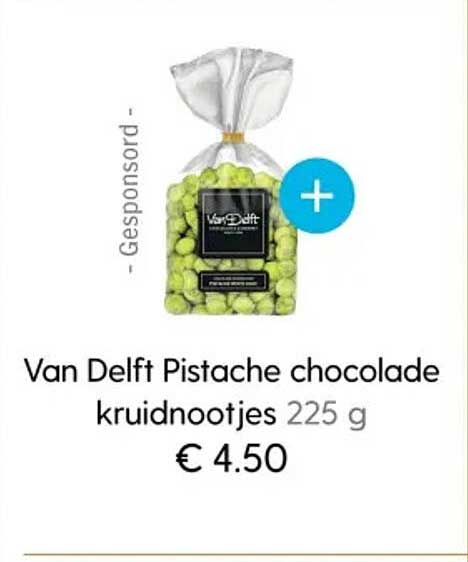 Van Delft Pistache chocolade kruidnootjes