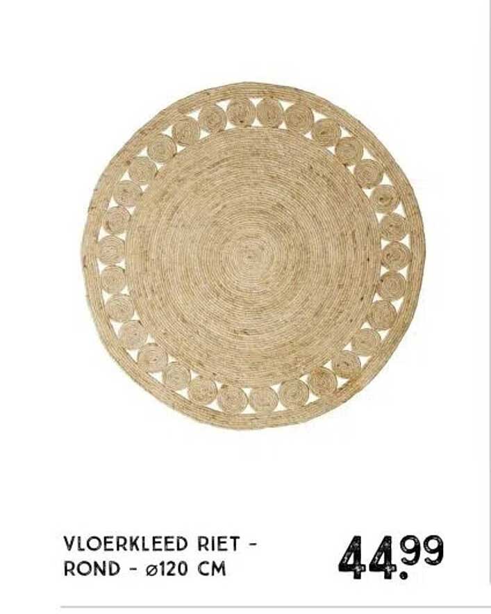 Vloerkleed Riet - Rond - Ø120 CM