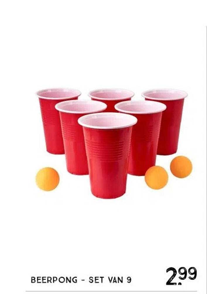 BEERPONG - SET VAN 9