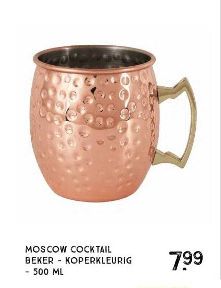 MOSCOW COCKTAIL BEKER - KOPERKLEURIG