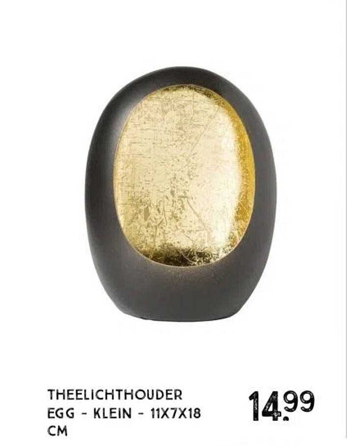 THEELICHTHOUDER EGG - KLEIN