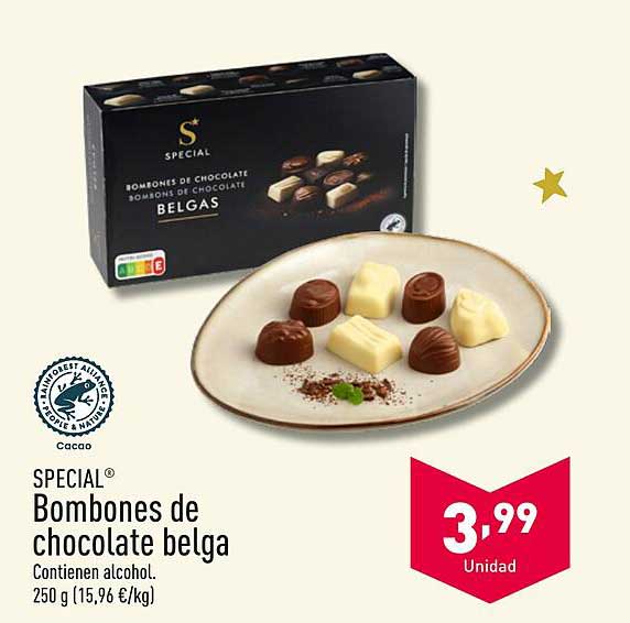 Bombones de chocolate belga