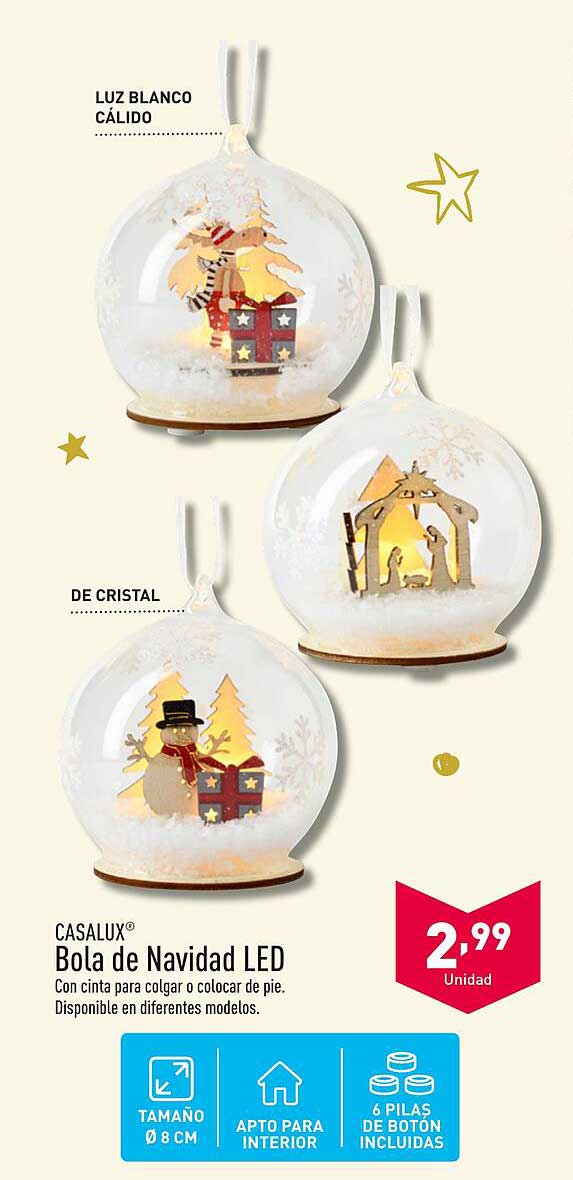 CASALUX® Bola de Navidad LED