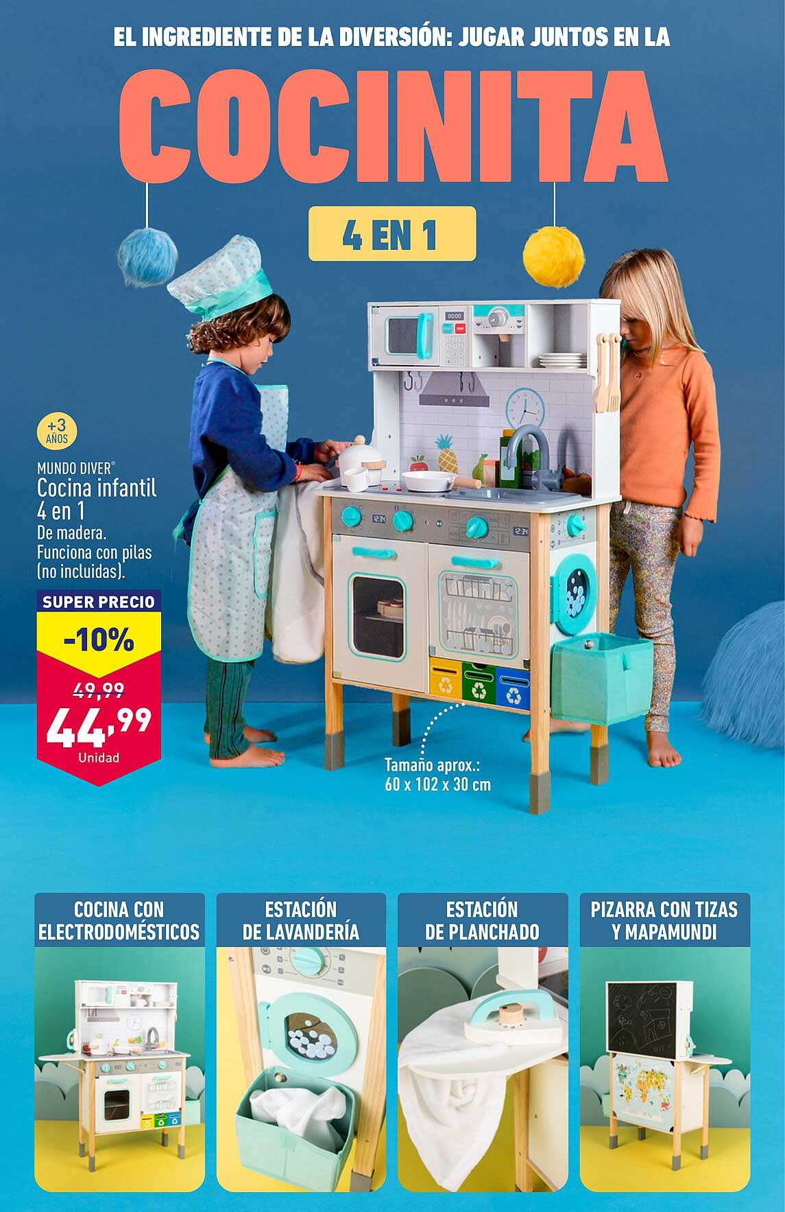 Cocina infantil 4 en 1