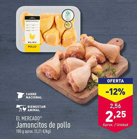 EL MERCADO® Jamoncitos de pollo