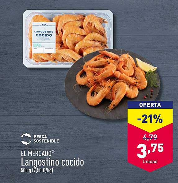 EL MERCADO® Langostino cocido