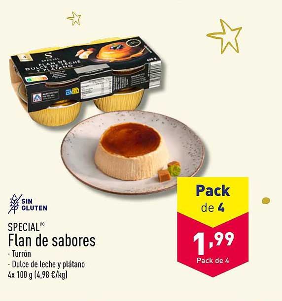 Flan de sabores