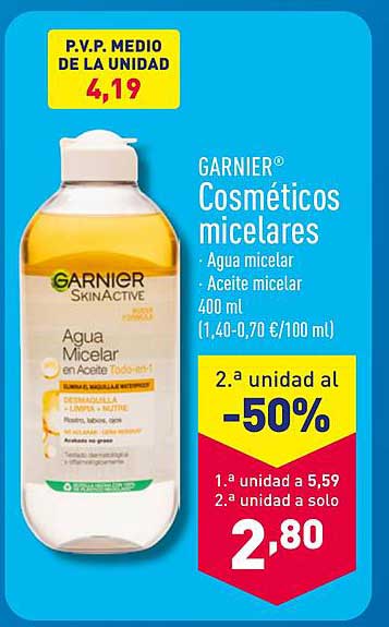 GARNIER® Cosméticos micelares