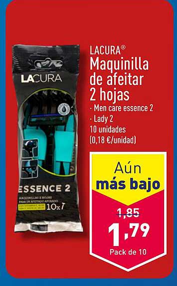 LACURA® Maquinilla de afeitar 2 hojas