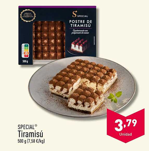 POSTRE DE TIRAMISÚ