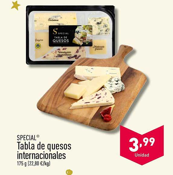 SPECIAL® Tabla de quesos internacionales