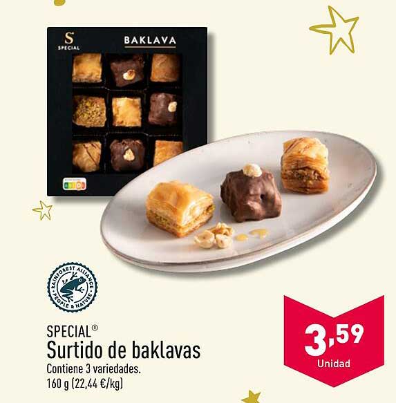 Surtido de baklavas