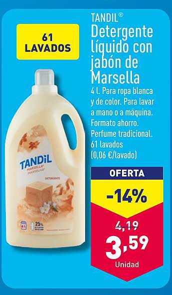 TANDIL® Detergente líquido con jabón de Marsella