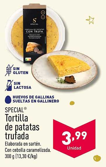 Tortilla de patatas trufada