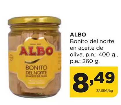 ALBO Bonito del norte en aceite de oliva