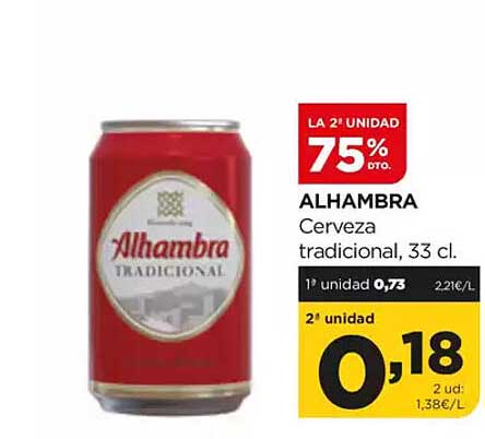 ALHAMBRA Cerveza tradicional, 33 cl.