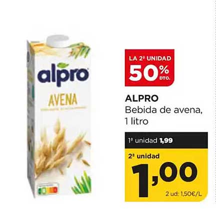 ALPRO Bebida de avena, 1 litro