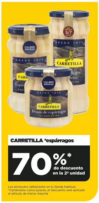 CARRETILLA *espárragos