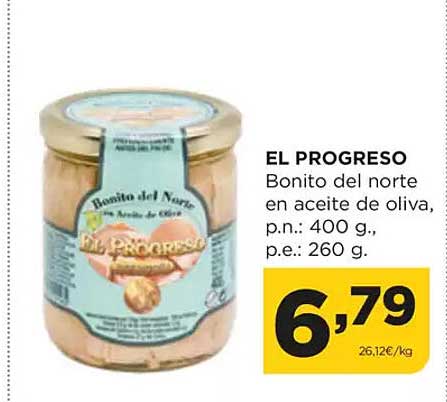 EL PROGRESO Bonito del norte en aceite de oliva