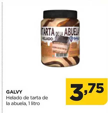 GALVY  
Helado de tarta de la abuela