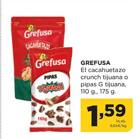 Grefusa El cacahuetazo crunch tijuana o pipas G tijuana