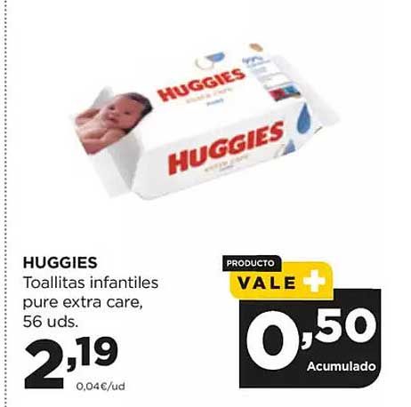 HUGGIES Toallitas infantiles pure extra care