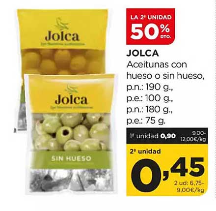 JOLCA Aceitunas con hueso o sin hueso