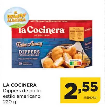 LA COCINERA Dippers de pollo estilo americano