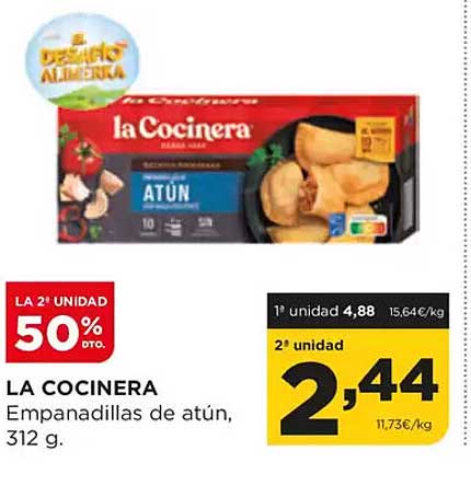 LA COCINERA Empanadillas de atún, 312 g.