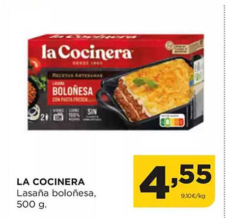 LA COCINERA  
Lasaña boloñesa