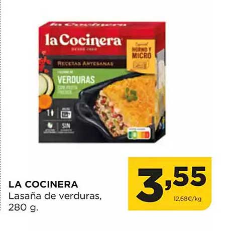 LA COCINERA  
Lasaña de verduras