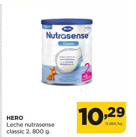 Leche nutrasense classic 2, 800 g.