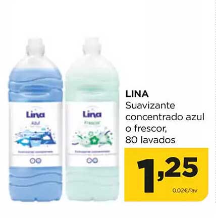 LINA Suavizante concentrado azul o frescor