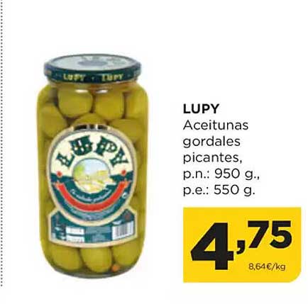 LUOY Aceitunas gordales picantes